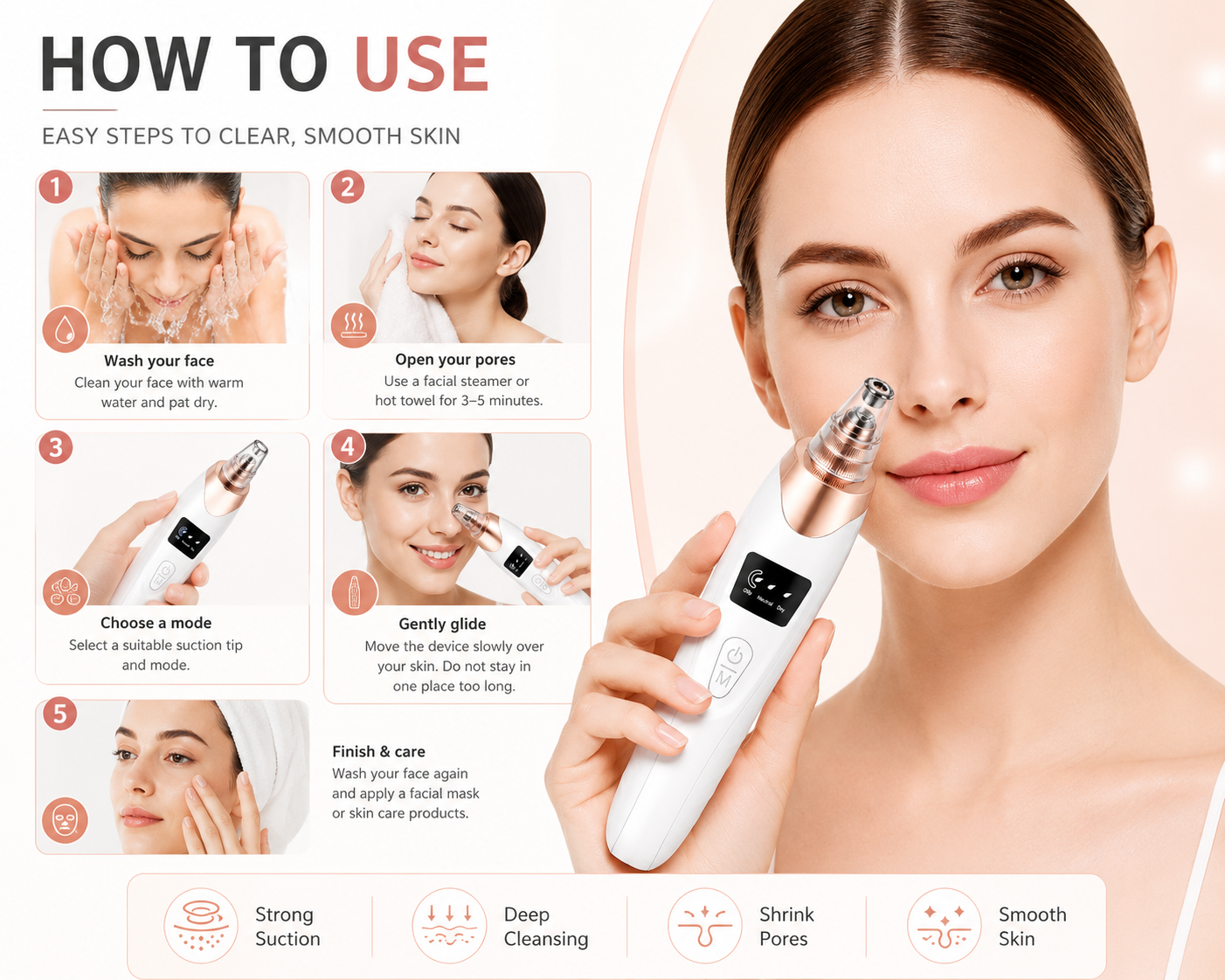 5-in-1 Electric Blackhead Remover