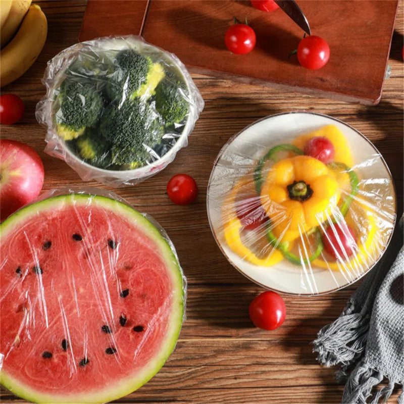 100PCS Disposable Elastic Food Cover Wraps