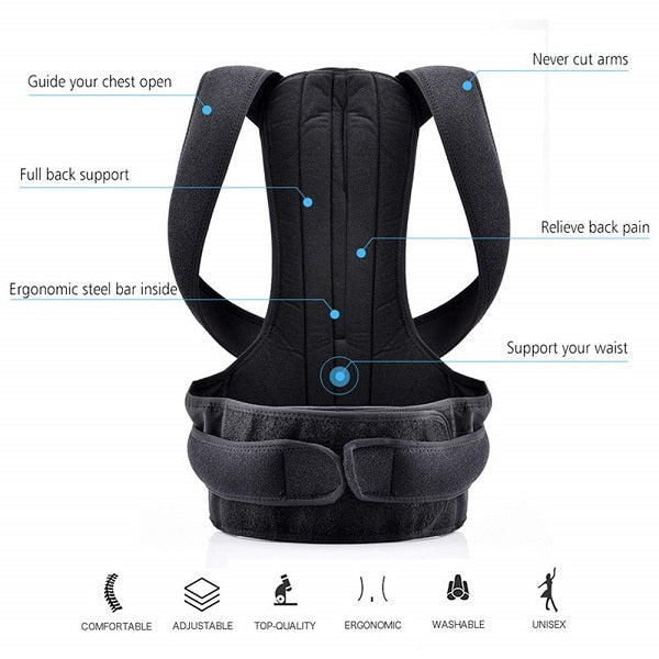 Adjustable Back Posture Corrector Belt