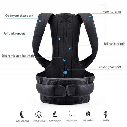 Adjustable Back Posture Corrector Belt