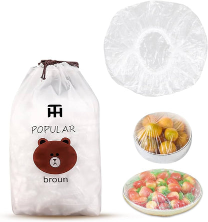 100PCS Disposable Elastic Food Cover Wraps