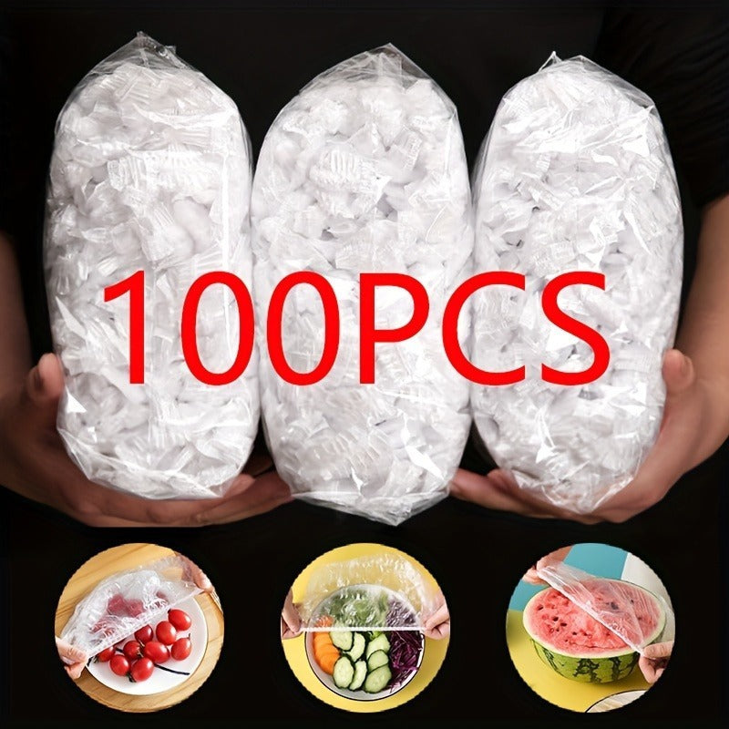 100PCS Disposable Elastic Food Cover Wraps