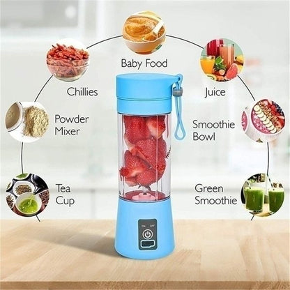 Portable Rechargeable Smoothie Blender Bottle