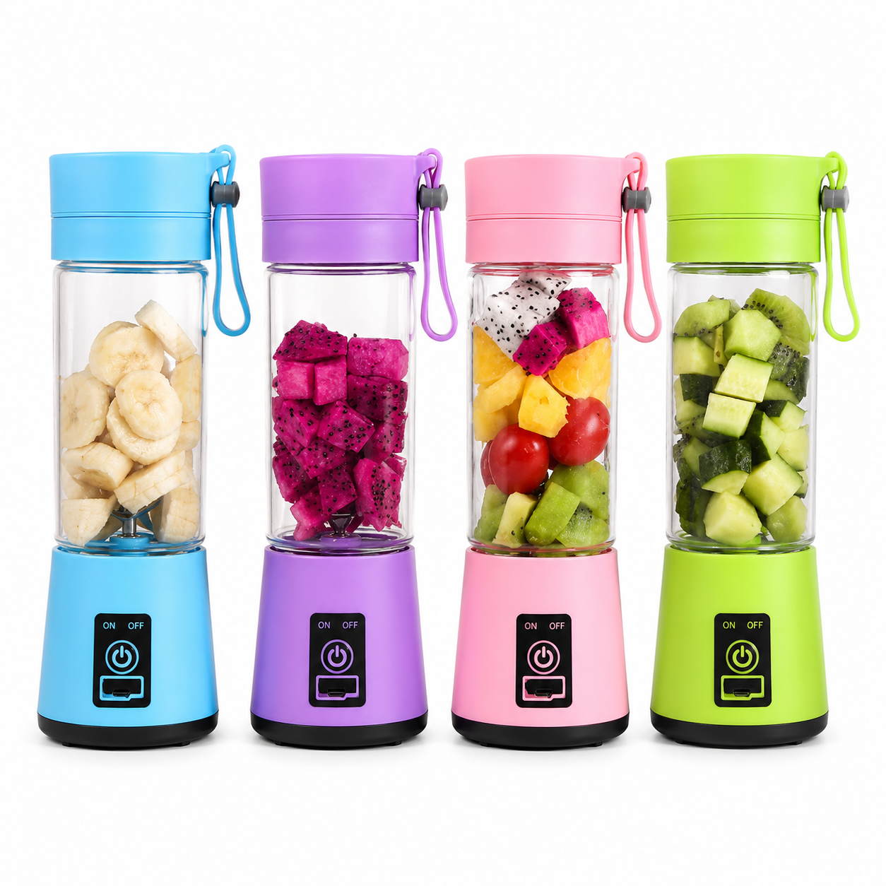 Portable Rechargeable Smoothie Blender Bottle