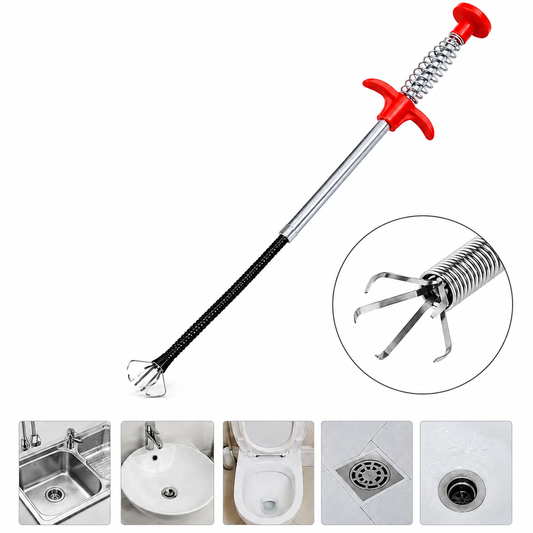 Flexible Drain Clog Remover Grabber Tool