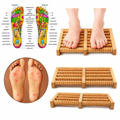 Traditional Wooden Foot Massager Roller