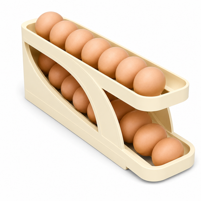 15 Grid Rolling Egg Organizer