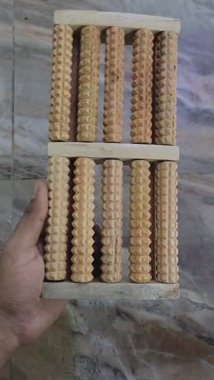 Traditional Wooden Foot Massager Roller