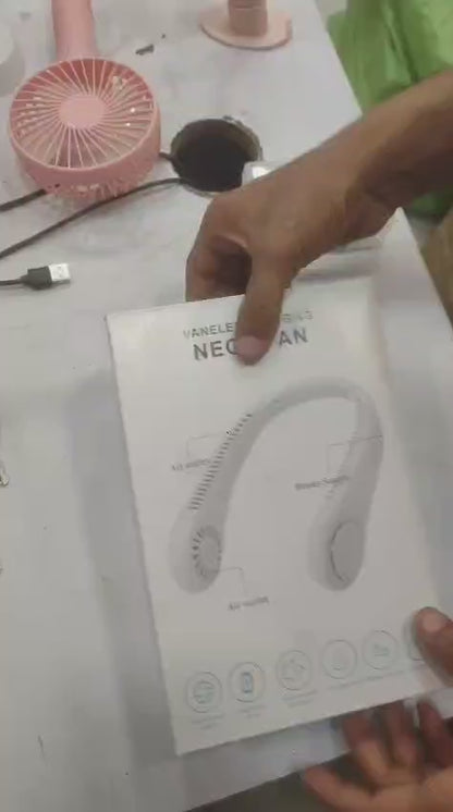 USB Rechargeable Portable Neck Fan