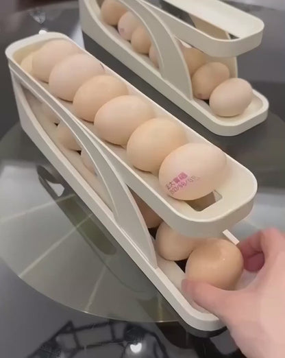 15 Grid Rolling Egg Organizer